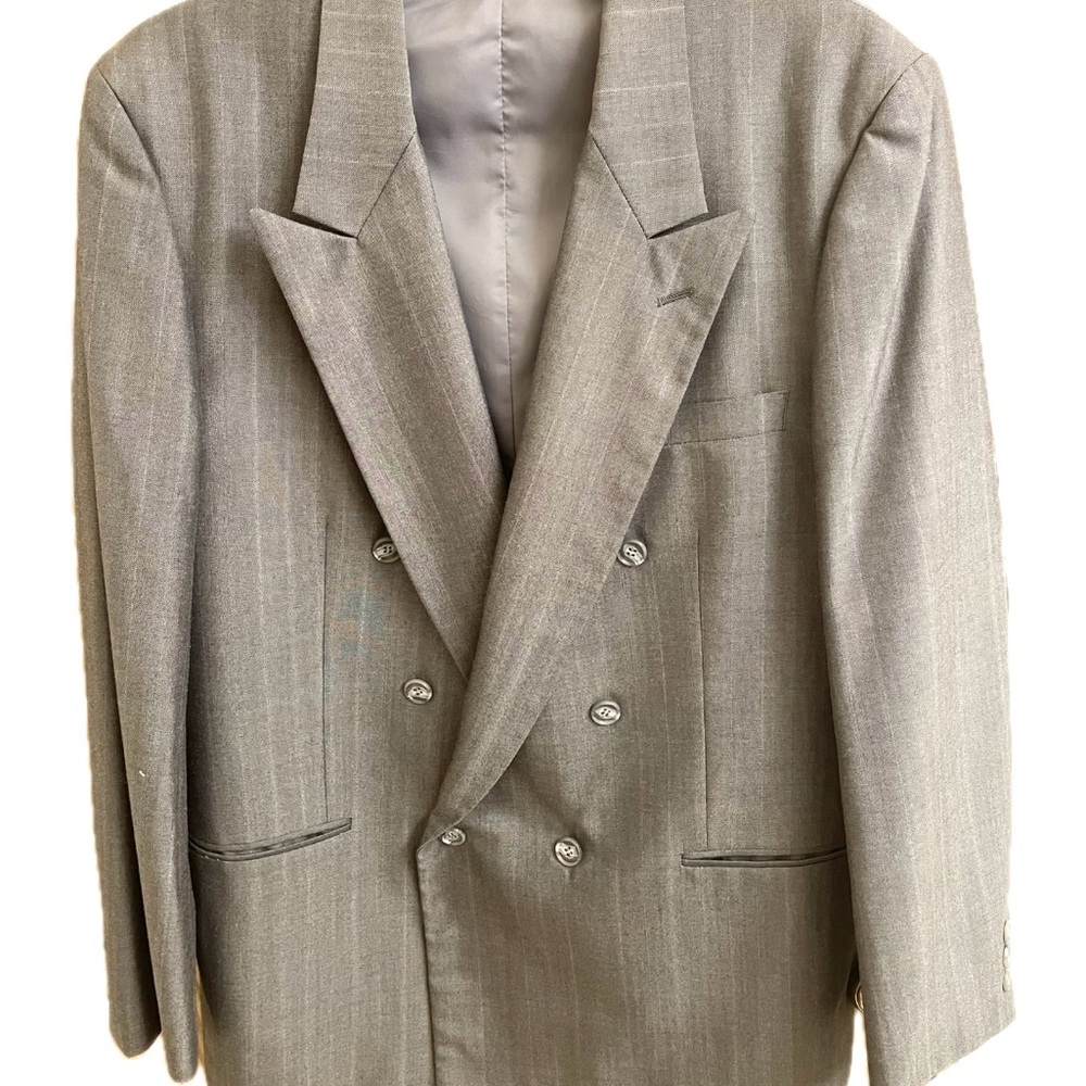 PRICE DROP! Classic Double-Breasted Gray Blazer